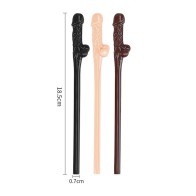 Willy Straws Pack of 9 Black Brown Pink