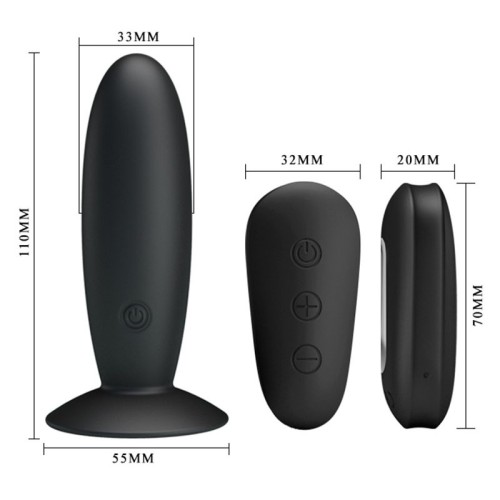 Mr Play Remote Control Vibrating Anal Plug with 12 Modes