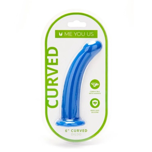 Dildo Curvado de Silicona de 6 Pulgadas Me You Us - Placer Realista