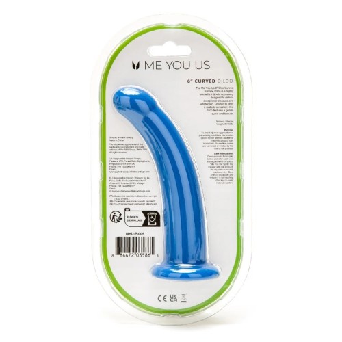 Me You Us 6 Inch Curved Silicone Dildo - Realistic Pleasure