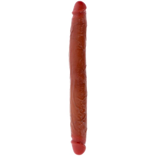 Double Dong de Silicona Foreskin ToyJoy 13.7 Pulgadas