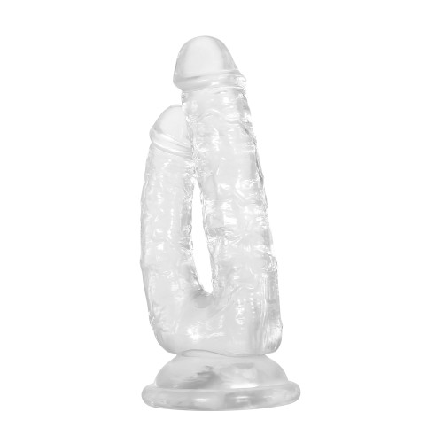 Dildo Doble Transparente para Satisfacción Dual