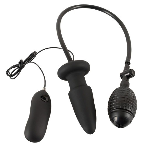 Inflatable Vibrating Silicone Butt Plug Intense Pleasure