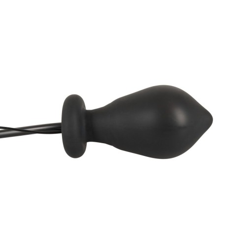 Plug Anal Inflable y Vibrante de Silicona Placer Intenso