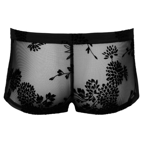 Pantalones Transparentes de Encaje Floral Noir Talla X Grande