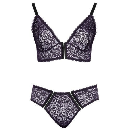 Cottelli Curves Lace Bralette and Briefs Set