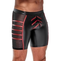 NEK Black Matte Tight-Fitting Shorts for Men