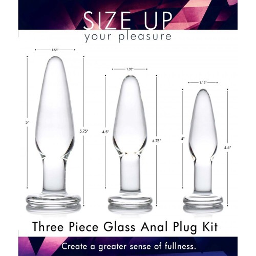 XR Dosha Glass Anal Plug Kit for Sensual Exploration