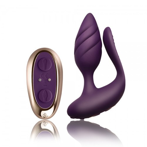 Vibrador de Pareja con Control Remoto Rocks Off Cocktail para Placer Intenso