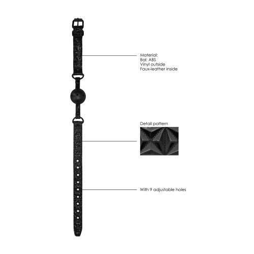 Gag de Bola Lujo Transpirable Ouch para Diversión de Bondage