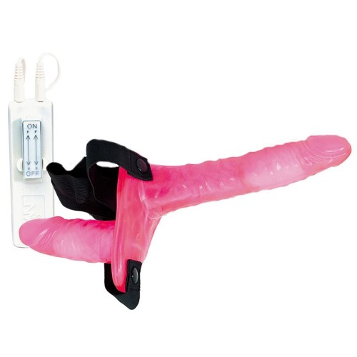 Dildo Doble Vibrante Joyride Rosa con Arnés