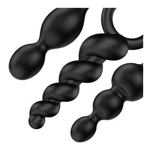 Satisfyer Booty Call Set of 3 Black Anal Plugs