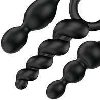 Satisfyer Booty Call Set of 3 Black Anal Plugs