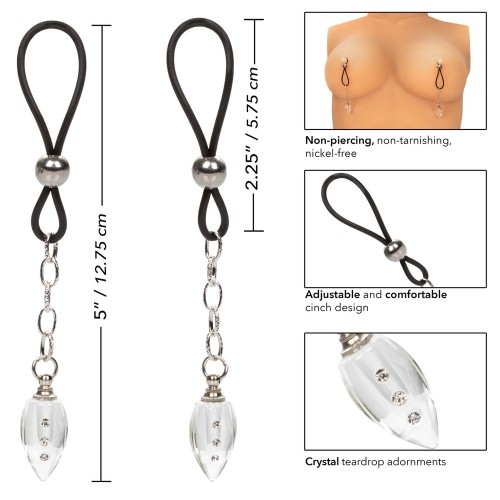 Joyería para Pezones No Perforante Crystal Teardrop