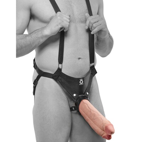 King Cock 11 Pulgadas Dos Cocks Un Hueco Strap-On