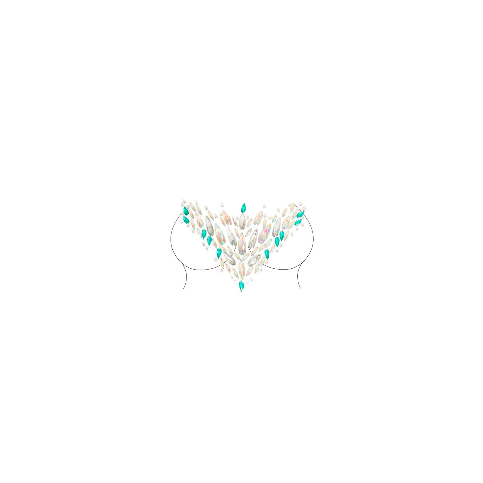 Sticker Cuerpo Ceres Joyas Faciales BODY004 para Glamour Festivo