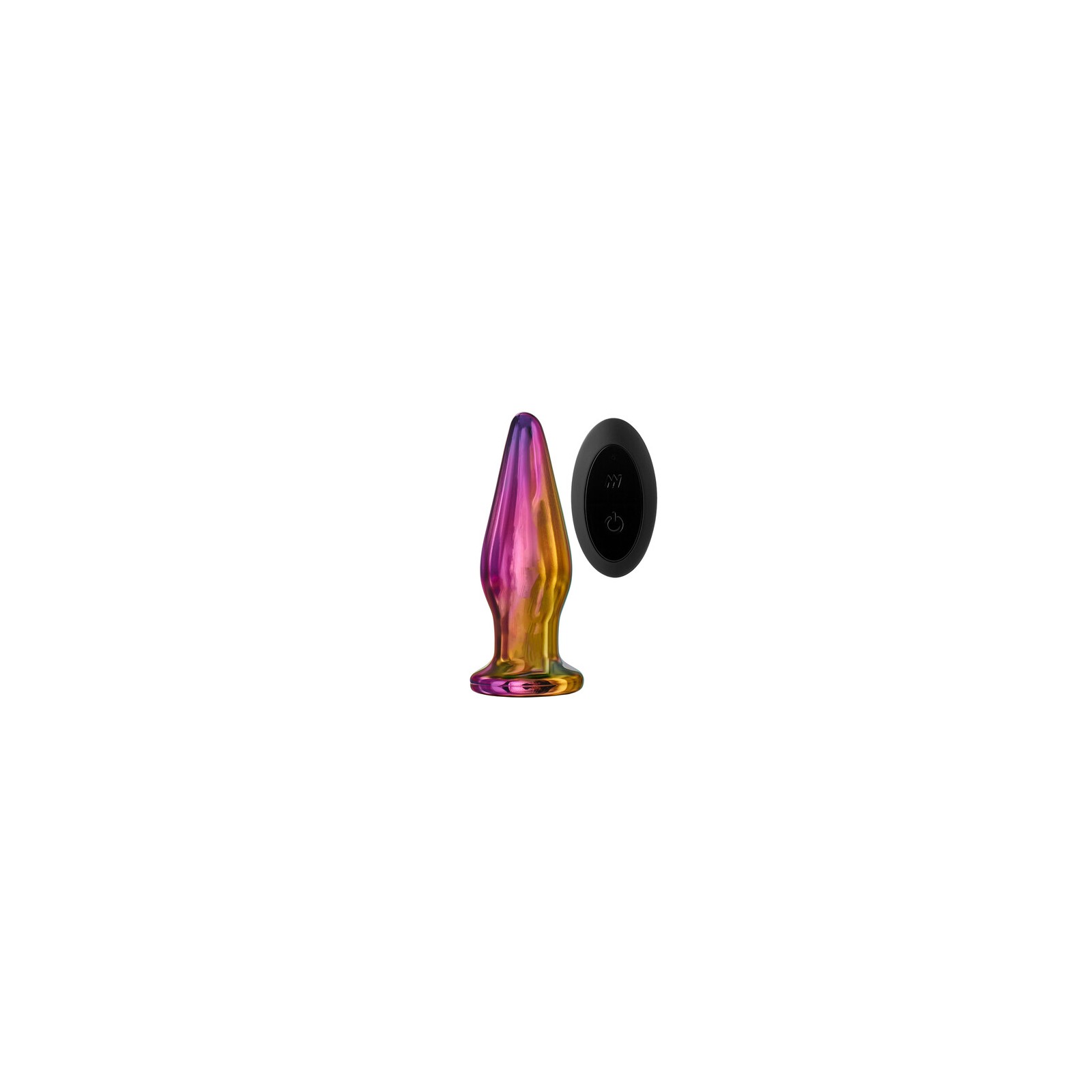 Glamour Glass Remote Control Tapered Butt Plug for Ultimate Pleasure