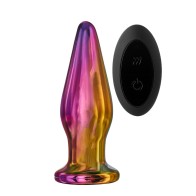 Glamour Glass Remote Control Tapered Butt Plug for Ultimate Pleasure