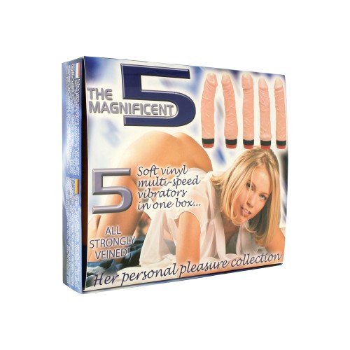 Conjunto de Vibradores Multivelocidad Magnificent 5 para Placer Último