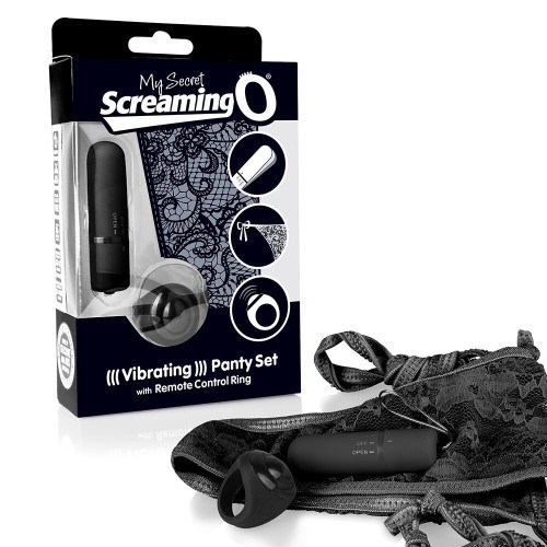 Screaming O My Secret Charged Black Remote Control Panty Vibe - Playful Discreet Fun