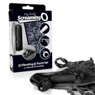 Vibrador de Panty Remote Control Charged Black Screaming O - Diversión Discreta y Juguetona