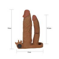 Extensor Doble de Placer Vibrante Lovetoy de 2 Pulgadas