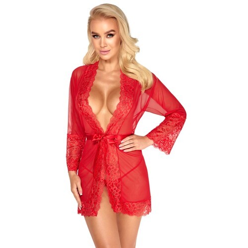 Kimono Rojo Kissable para una Elegancia Seductora