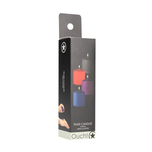 Ouch Pack de 4 Velas Aromáticas Tease Variadas