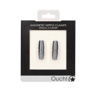 Ouch Magnetic Sensual Cylinder Nipple Clamps for Pleasure Exploration