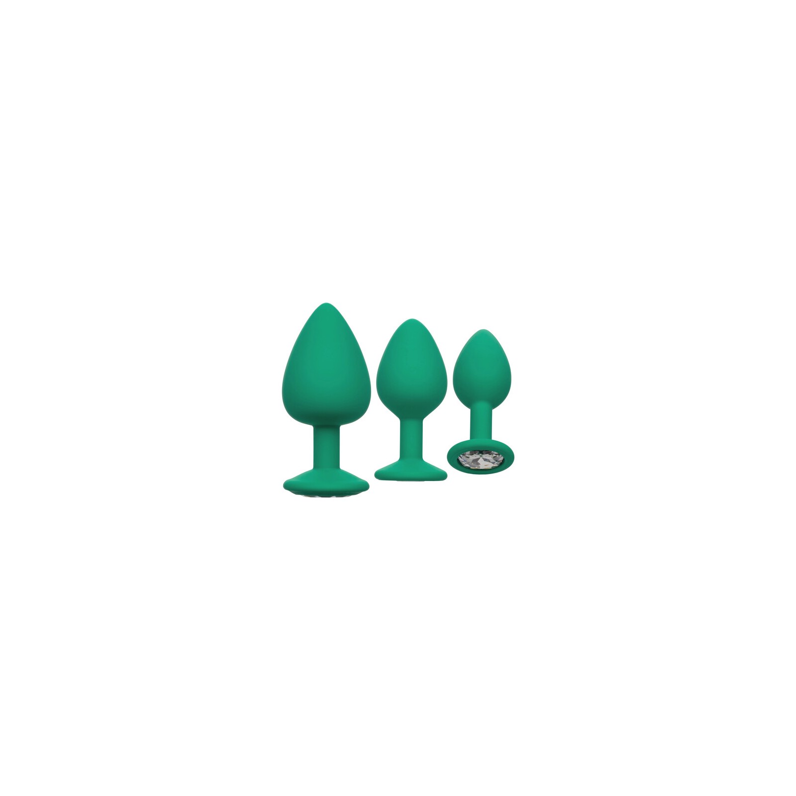 Set de 3 Plug Anales Cheeky Gems Verde