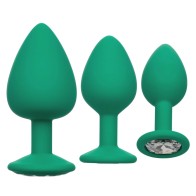 Set de 3 Plug Anales Cheeky Gems Verde