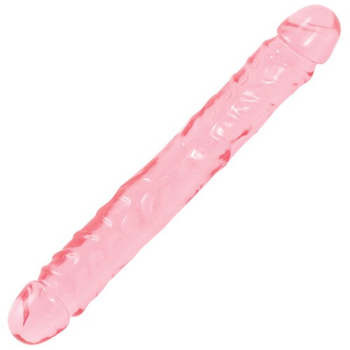 Doble Dong de Gelatina Rosa de 12 Pulgadas para Placer