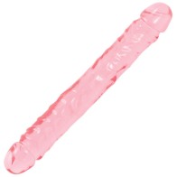 Doble Dong de Gelatina Rosa de 12 Pulgadas para Placer