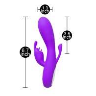 Double Bunny 12-Speed Silicone Vibe for Amplified Pleasure