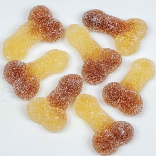 Sugar Coated Cola Flavoured Jelly Willies for Fun Treats