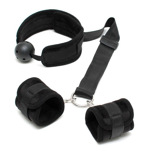 Breathable Mouth Gag with Cuffs for Enhanced Play