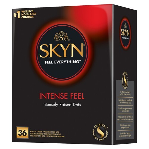 Condones SKYN Sin Látex Intense Feel Paquete de 36 para Sensibilidad Inigualable