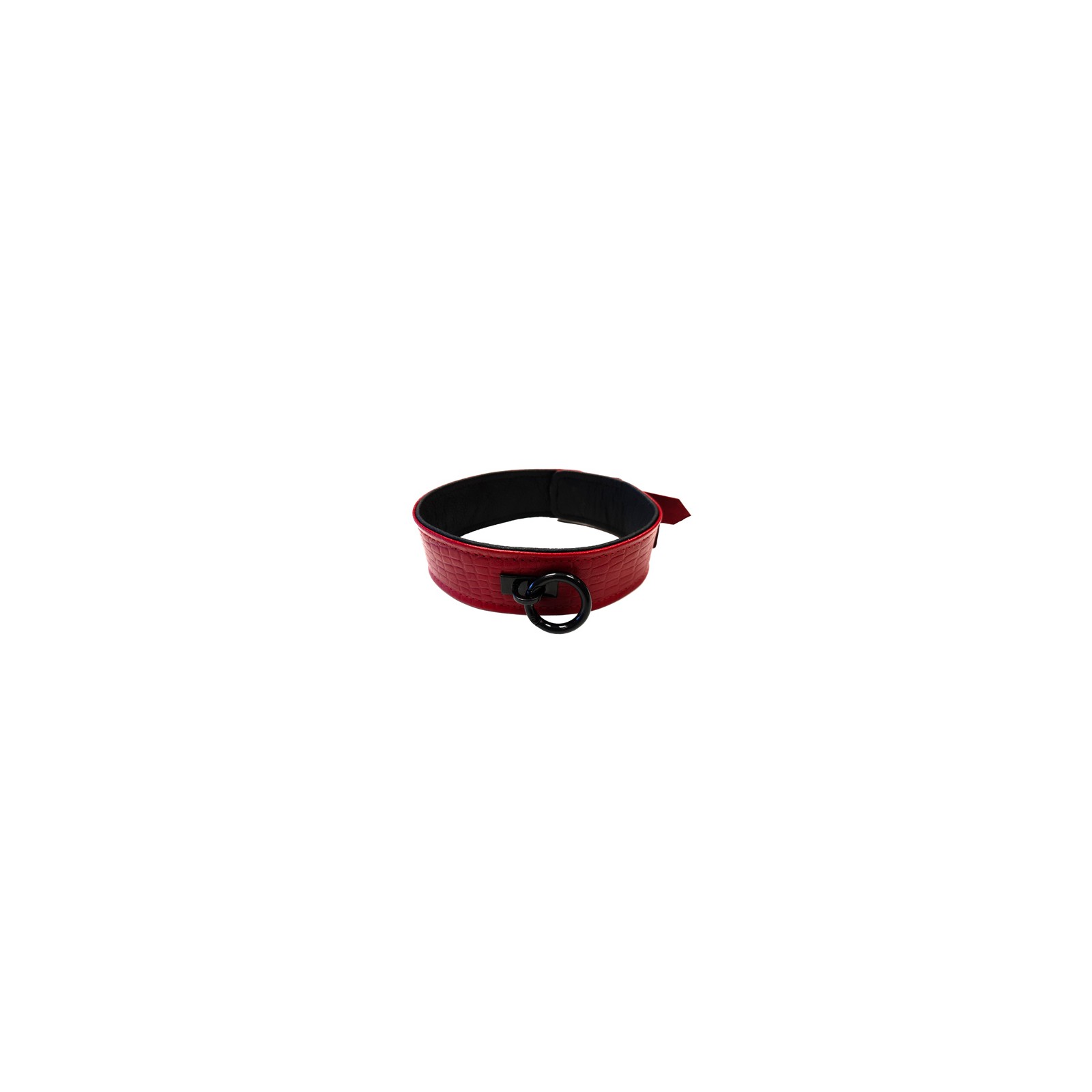 Rouge Garments Leather Croc Print Collar