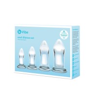 Set de Dilatadores Anales de Cristal b-Vibe para Entrenamiento Anal