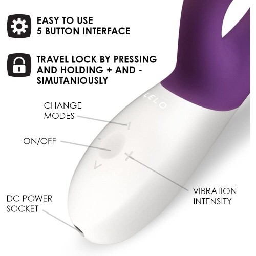 Vibrador de Lujo Recargable Lelo Ina Wave 2 Ciruela | Juguete Premium