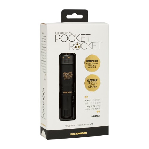 El Original Pocket Rocket Negro para Placer Preciso