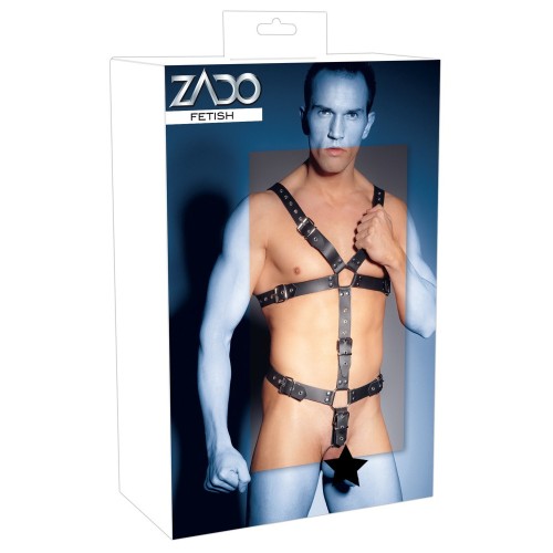 Zado Mens Leather Adjustable Harness