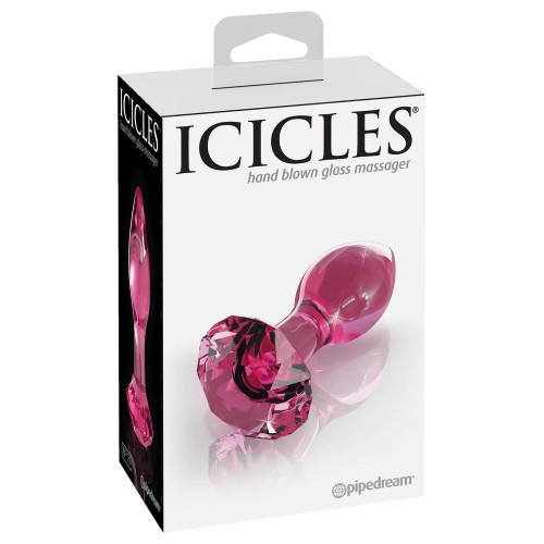 Plug Anal de Cristal Rosa Icicles No.79