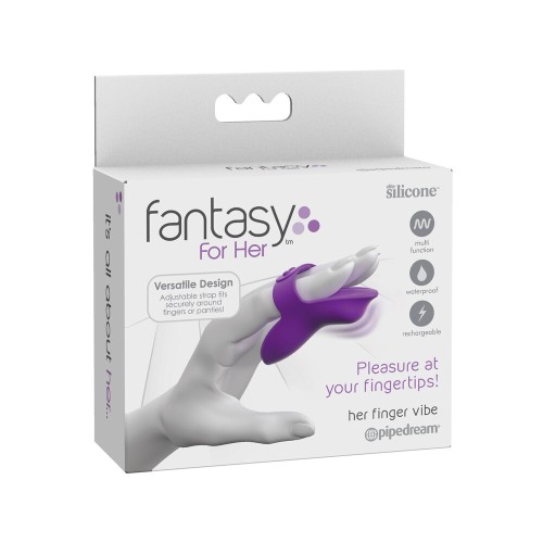 Vibrador de Dedo Fantasy For Her para la Última Intimidad