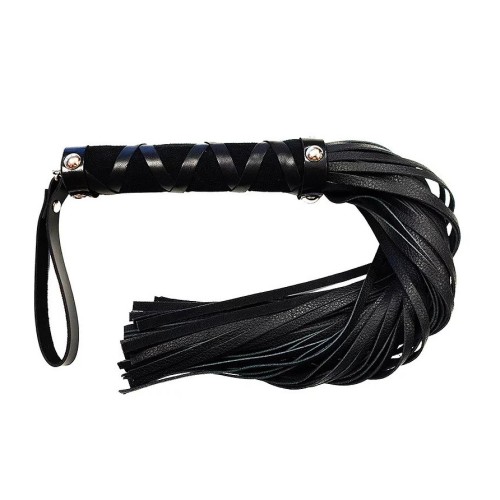 Flogger de Cuero Corto Rouge con Studs para Placer Intenso