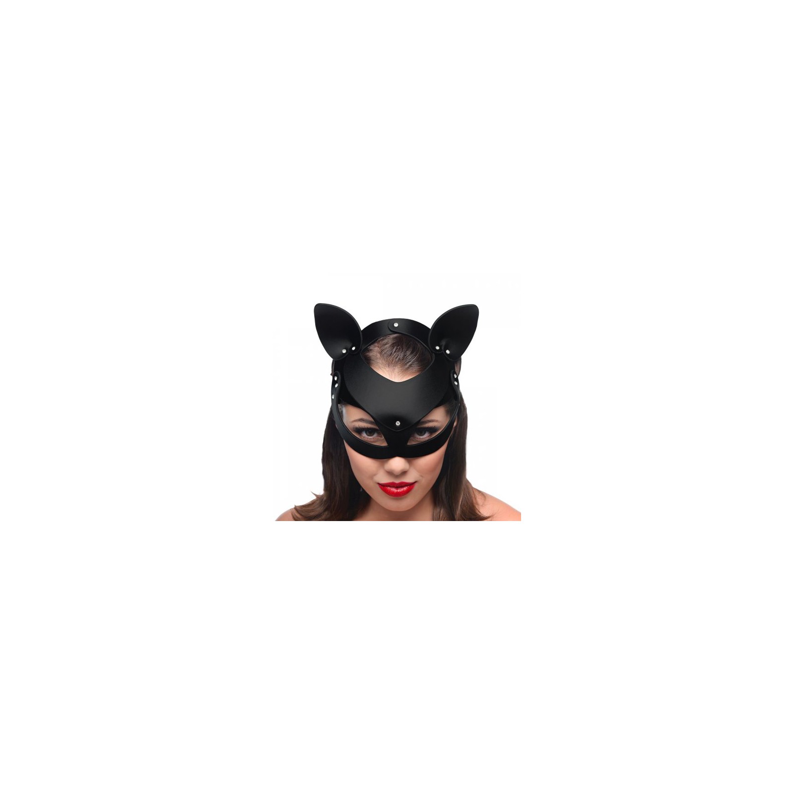 Master Series Bad Kitten Leather Cat Mask