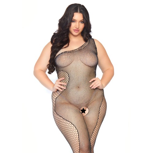 Body Stocking Cristalizado Leg Avenue Talla Plus UK 14 a 18