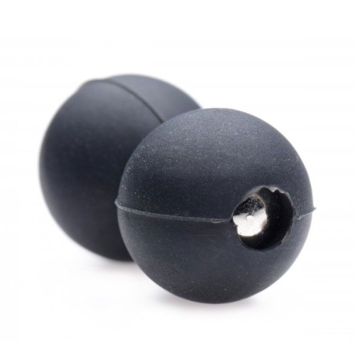 Master Series Silicone Magnetic Pinch Balls for Intense Pleasure