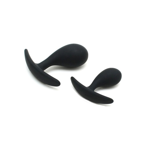 Copenhagen Black Duo Anal Plug Set for Comfortable Pleasure