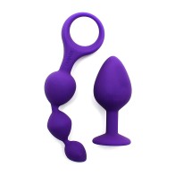 Barcelona Purple Anal Pleasure Play Set for Beginners